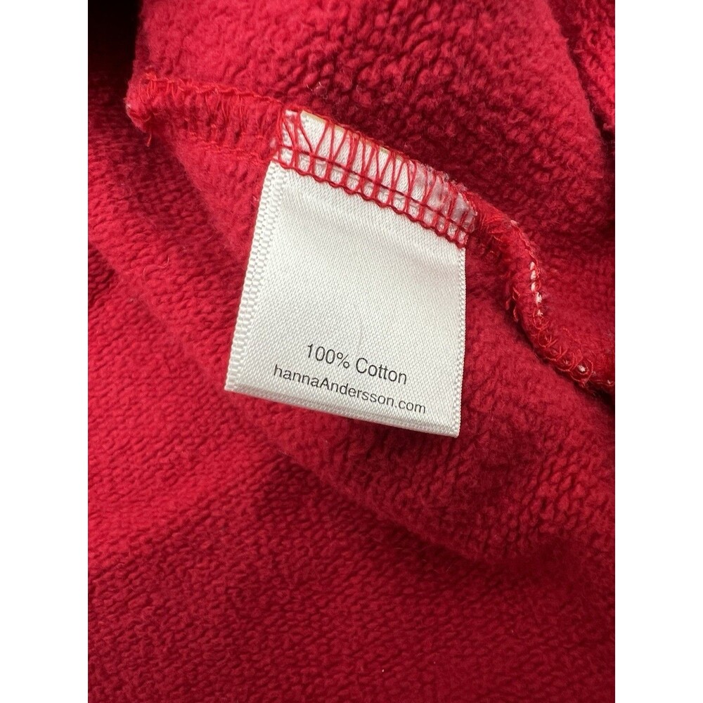 Hanna Andersson Girls Size 3 Red Long Sleeve Llama Sweater Dress Holiday Winter - Picture 5 of 7
